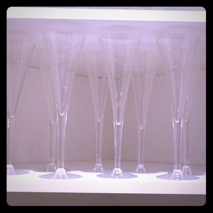 Princess house crystal champagne flutes